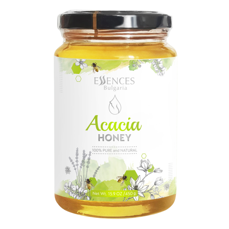 Пчелен мед от Акация- 100% натурален (450гр)