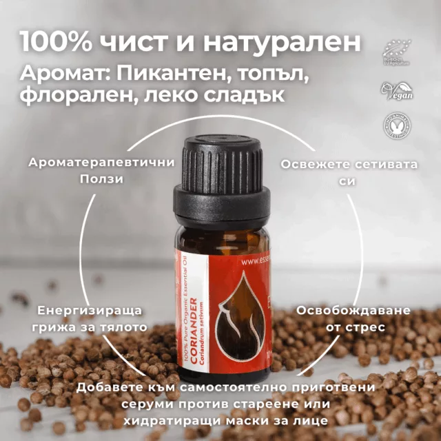 БИО Етерично масло Кориандър 1