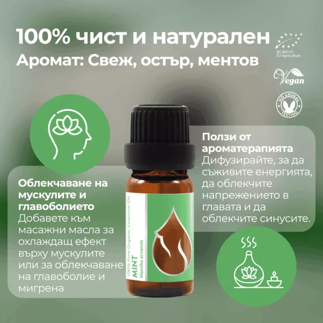 БИО Етерично масло Мента 1