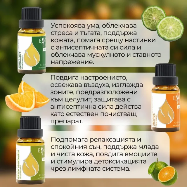 Bg citrus set infographic