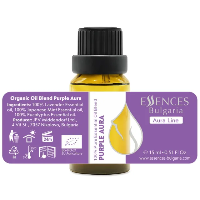 Био Лилава Аура етикет