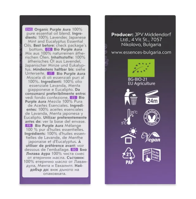 Био Лилава Аура sides